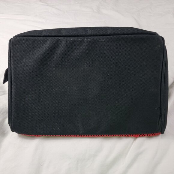 Craftsman Large Mouth Tool Bag Heavy Duty Black Red Polyester With Zipper - Picture 3 of 6